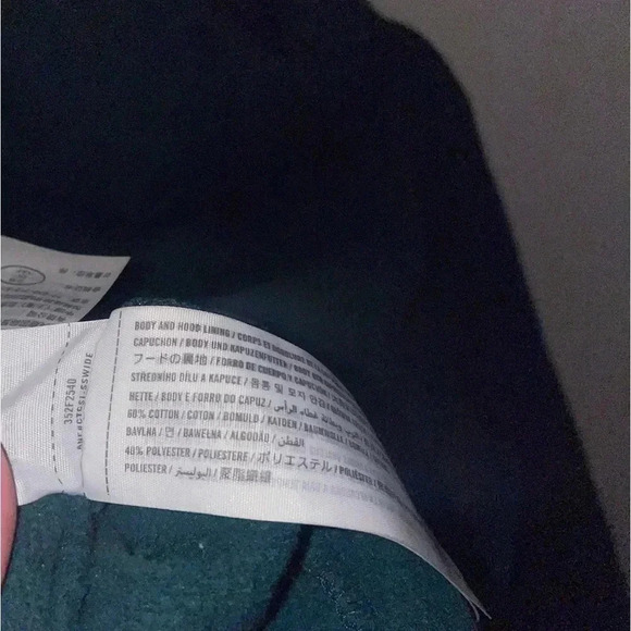 Hollister cropped hoodie Small butterflies Y2K green retro pullover 90's style - Picture 6 of 6